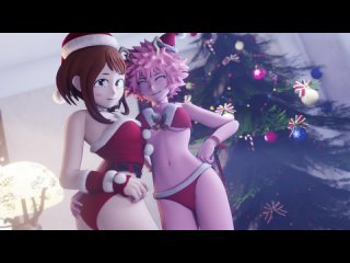 hero academia uraraka and ashido